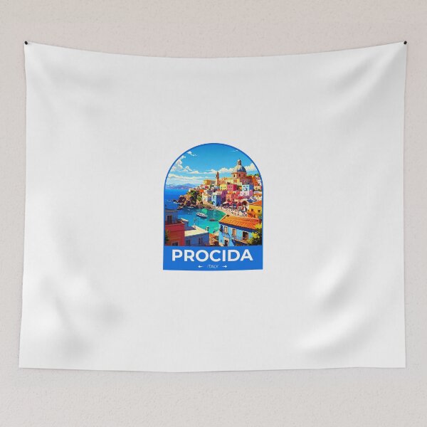 Item preview, Procida Italy Travel Sticker designed and sold by TulipaGraphics.