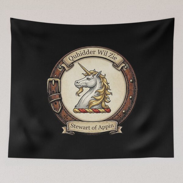 Item preview, Clan Stewart of Appin Crest designed and sold by BagTown Clans.