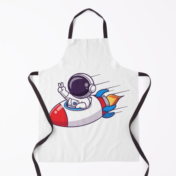 Item preview, Cute Astronaut Riding Space Rocket Ship designed and sold by henryavincnt.
