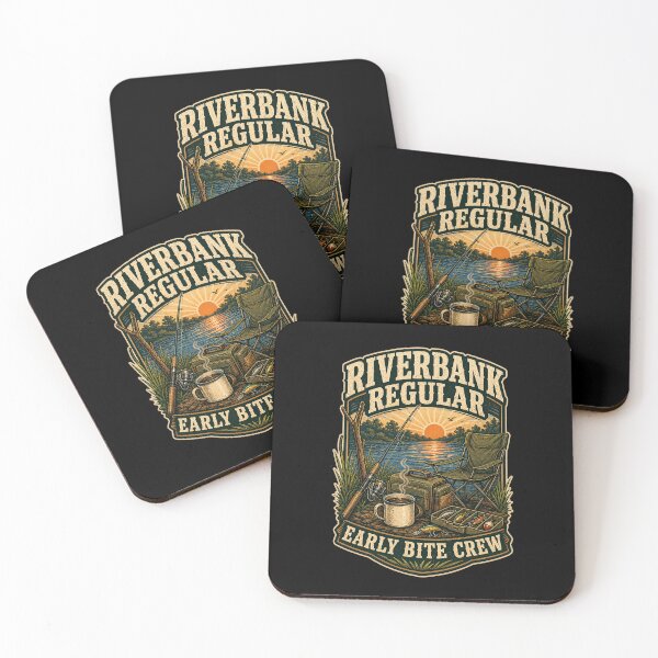 Item preview, Riverbank Regular Early Bite Crew Fishing Shirt designed and sold by Andrew Lomax.