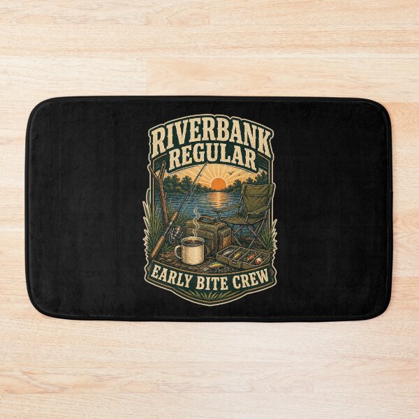 Item preview, Riverbank Regular Early Bite Crew Fishing Shirt designed and sold by Andrew Lomax.