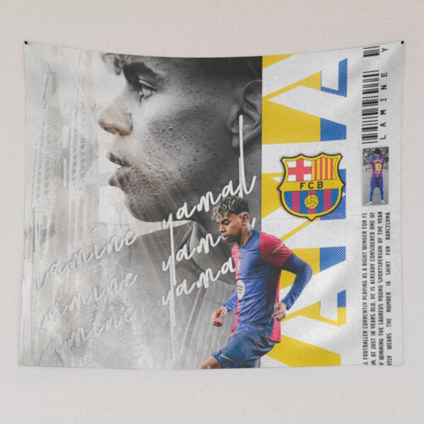 Item preview, Lamine Yamal "La Masia Star" Diseño de fútbol pop art designed and sold by Shopunte.