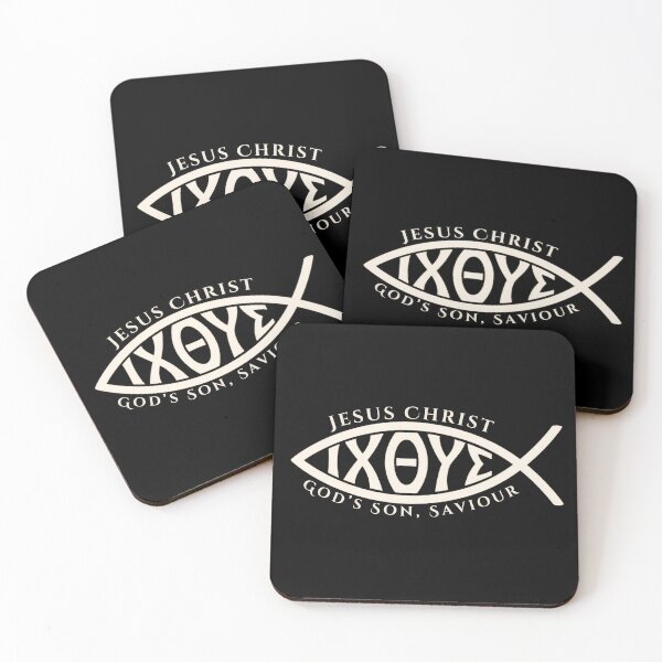 Item preview, Jesus Christ Ichthys Fish Symbol – God’s Son Savior Christian Faith Design designed and sold by Fradikal.