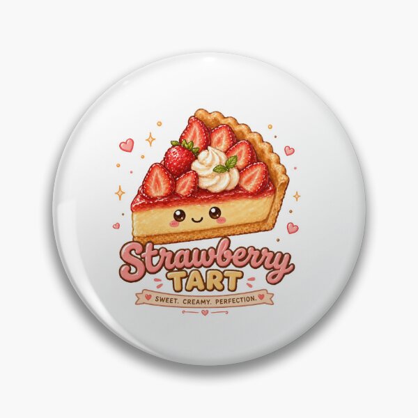 Item preview, Strawberry tart Kawaii dessert designed and sold by Design by Sara.