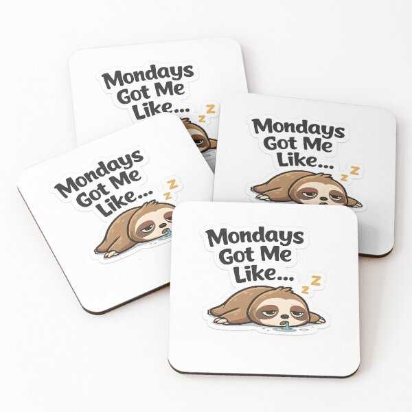 Item preview, Mondays Got Me Like Funny Sticker – Monday Mood Meme Office Humor Laptop Sticker designed and sold by StickoStore.