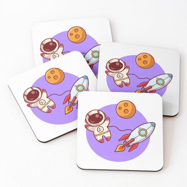 Item preview, Cute Astronaut Floating in Outer Space designed and sold by henryavincnt.