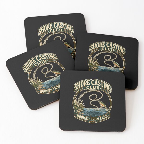 Item preview, Shore Casting Club Hooked From Land Shirt designed and sold by Andrew Lomax.