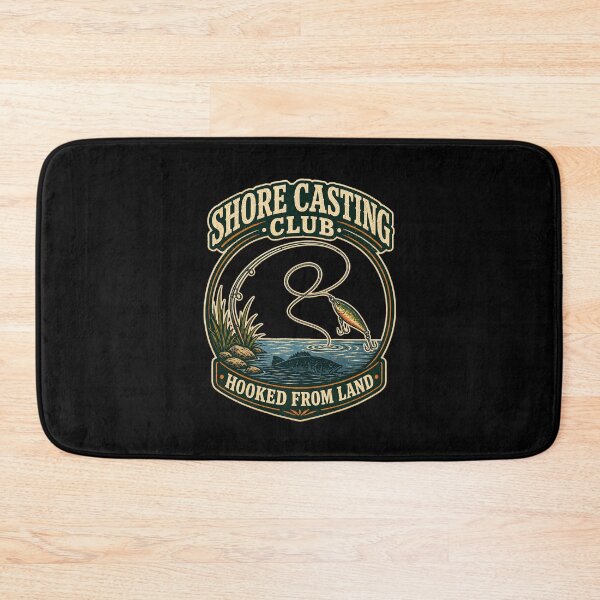 Item preview, Shore Casting Club Hooked From Land Shirt designed and sold by Andrew Lomax.