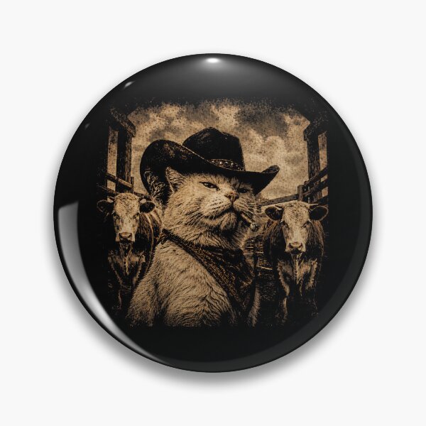 Item preview, Funny Cowboy Cat  designed and sold by zoes-ink.