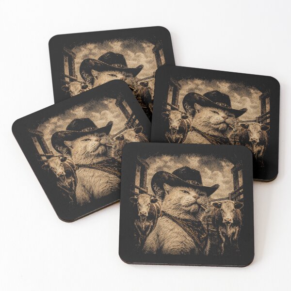 Item preview, Funny Cowboy Cat  designed and sold by zoes-ink.