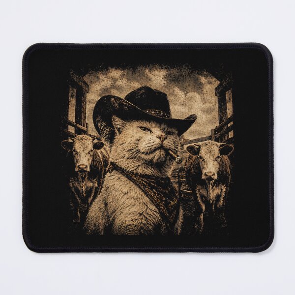 Item preview, Funny Cowboy Cat designed and sold by zoes-ink.
