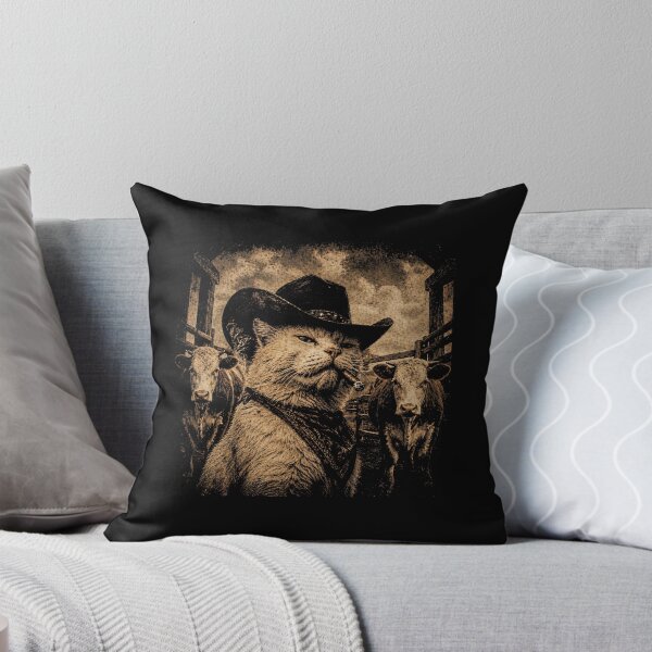 Item preview, Funny Cowboy Cat  designed and sold by zoes-ink.