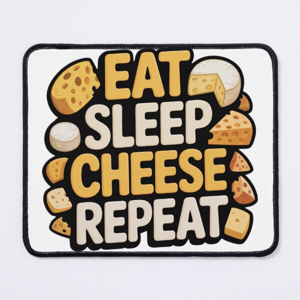 Item preview, Eat sleep cheese repeat designed and sold by Polon93.