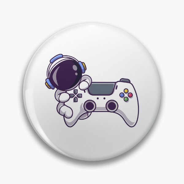 Item preview, Astronaut Gamer Holding Controller designed and sold by henryavincnt.