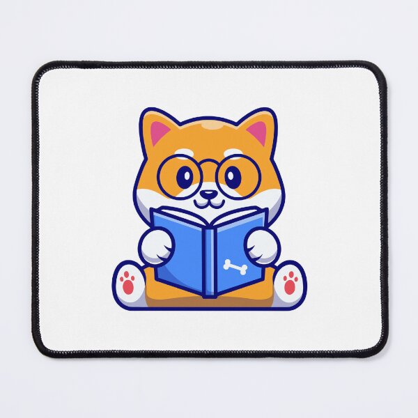 Item preview, Smart Shiba Inu Dog Reading Book designed and sold by henryavincnt.