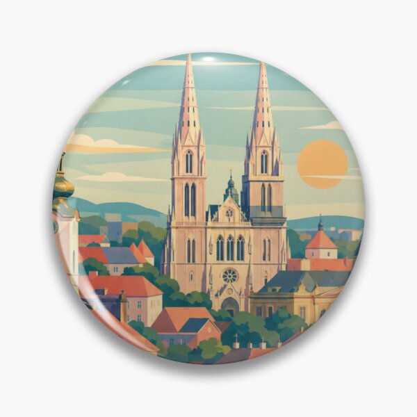 Item preview, Zagreb Croatia Travel Poster designed and sold by MatthewHeights.