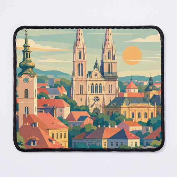 Item preview, Zagreb Croatia Travel Poster designed and sold by MatthewHeights.
