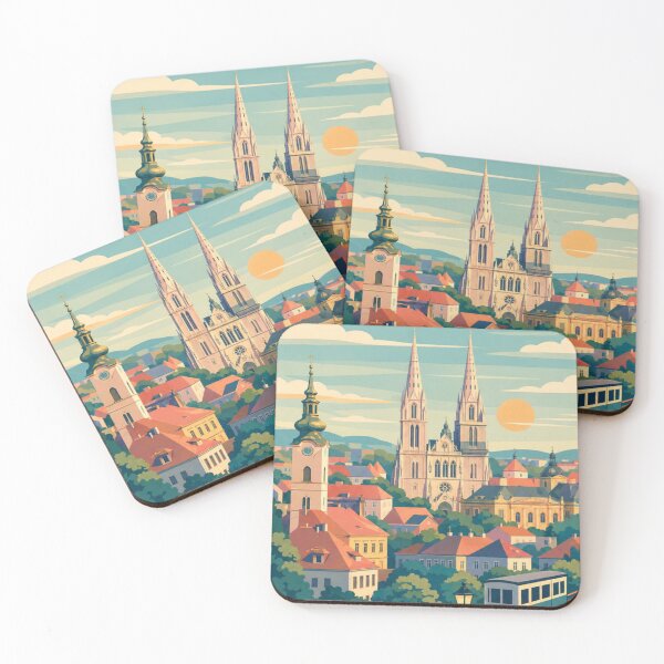 Item preview, Zagreb Croatia Travel Poster designed and sold by MatthewHeights.