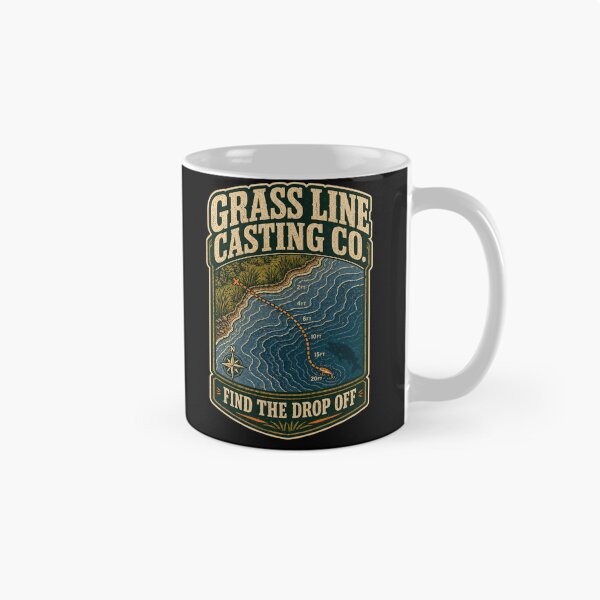 Item preview, Grass Line Casting Co Find The Drop Off Shirt designed and sold by Andrew Lomax.