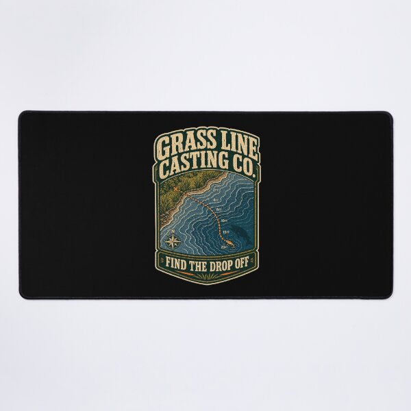 Item preview, Grass Line Casting Co Find The Drop Off Shirt designed and sold by Andrew Lomax.
