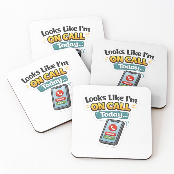 Item preview, Looks Like I’m On Call Today Funny Office Sticker – Remote Work Meme Laptop Sticker designed and sold by StickoStore.
