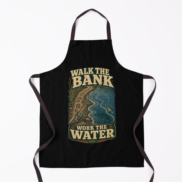 Item preview, Walk The Bank Work The Water Fishing Shirt designed and sold by Andrew Lomax.