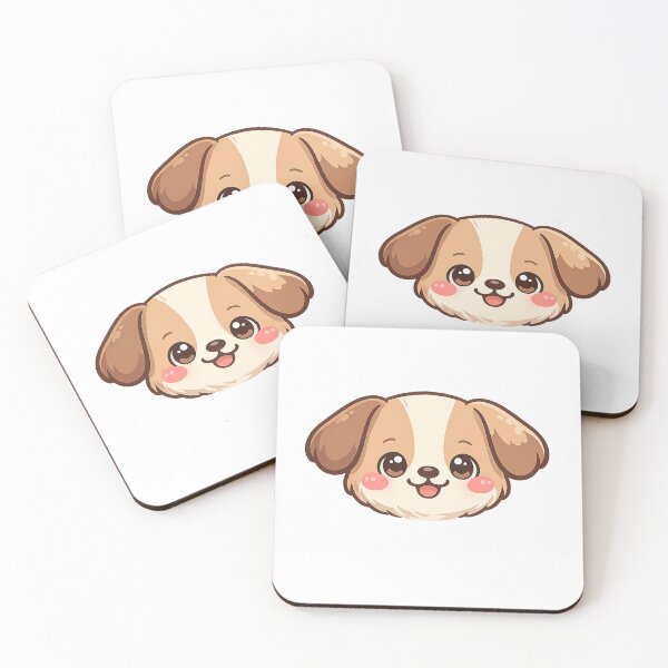 Item preview, Happy Puppy Cute Kawaii Dog Smiling Face Adorable Puppy Design designed and sold by Cute-Corne.