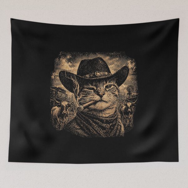 Item preview, Cowboy Cat Funny  designed and sold by zoes-ink.