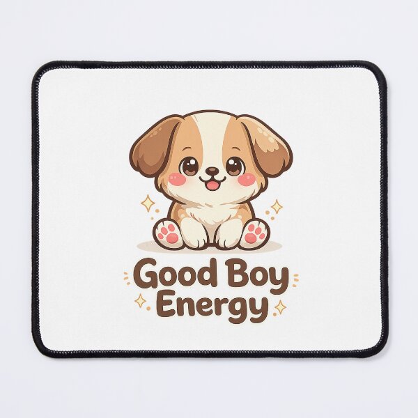 Item preview, Good Boy Energy Cute Dog Kawaii Puppy Positive Quote Design designed and sold by Cute-Corne.