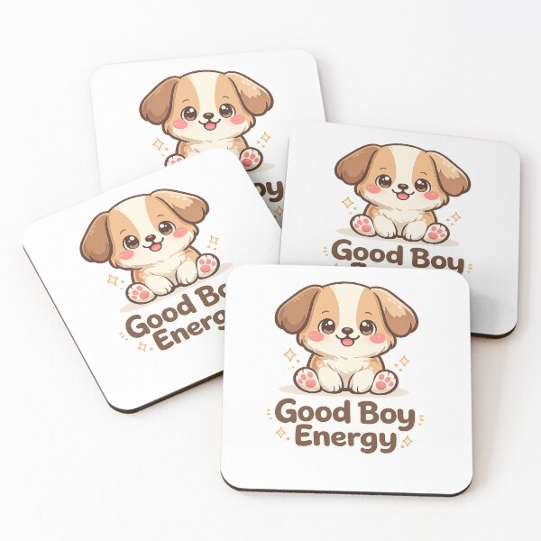 Item preview, Good Boy Energy Cute Dog Kawaii Puppy Positive Quote Design designed and sold by Cute-Corne.