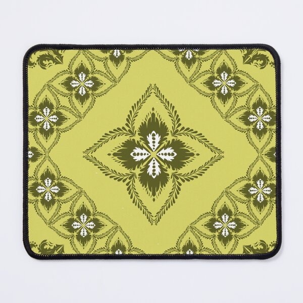 Item preview, Luxury Olive Green and Gold Vintage Floral Ornament Background designed and sold by AdesignbyG.