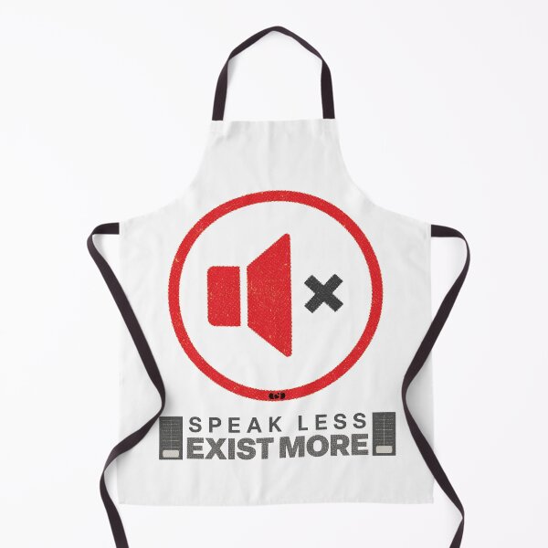 Item preview, Speak Less Exist More — Mute Button designed and sold by Decorador de Corazones.