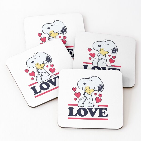 Item preview, Snoopy Hugging Woodstock Love Hearts designed and sold by henryavincnt.