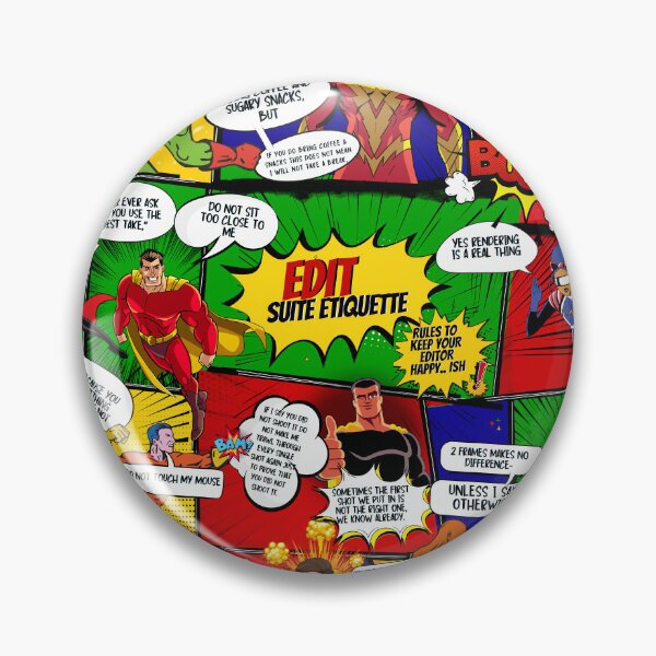 Item preview, Edit Suite Etiquette Comic Poster Design designed and sold by jkleditor.