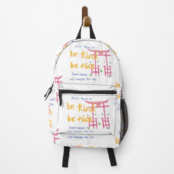 Item preview, Just Focus on Be Kind Be Nice - Kami Sama Will Handle the Rest - Japanese Torii Gate Spiritual Art designed and sold by IntertwineCo.
