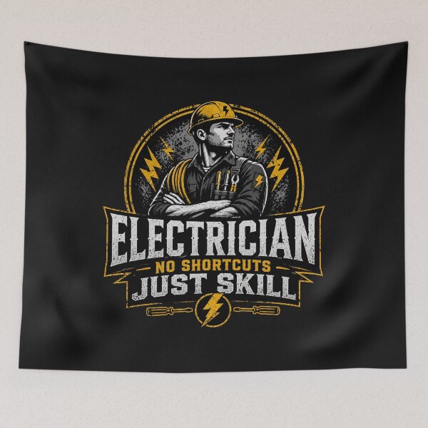 Item preview, Electrician No Shortcuts Just Skill Funny Electrician Shirt designed and sold by Drip5.