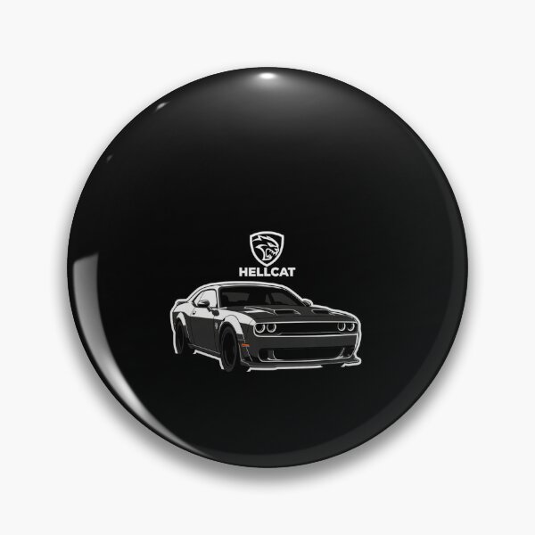 Item preview, Challenger Hellcat Widebody Badge Muscle Car Art designed and sold by TheArtOfCar.
