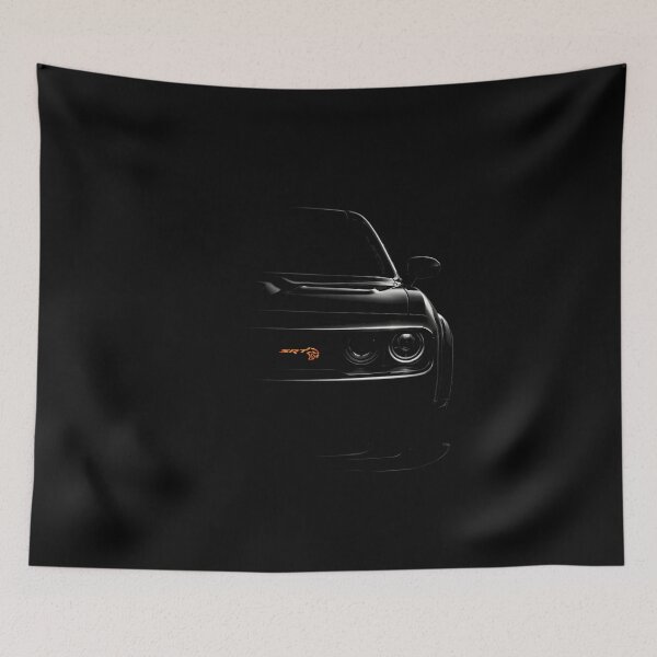 Item preview, Challenger Hellcat Dark Teaser Close-Up Muscle Car Art designed and sold by TheArtOfCar.