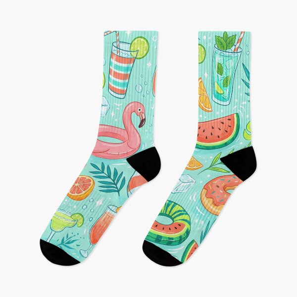 Item preview, Flamingo tropical fruit. designed and sold by MyHappyArtShop.