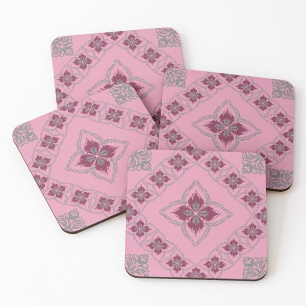 Item preview, Romantic Pink and Burgundy Floral Ornament Seamless Pattern designed and sold by AdesignbyG.