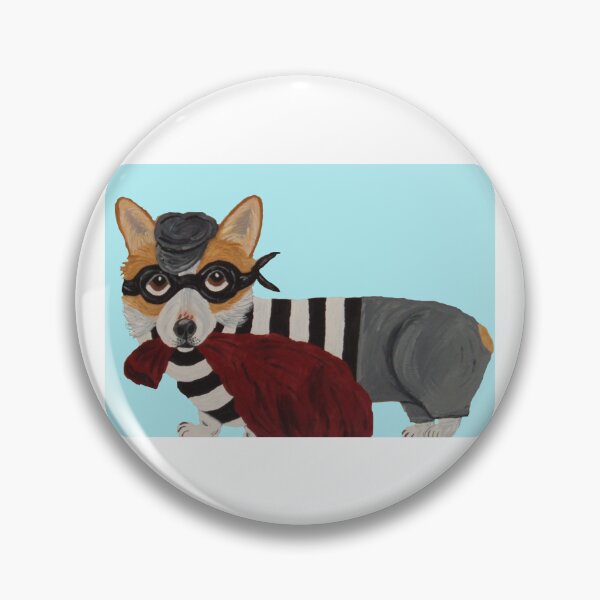 Item preview, Corgi Treat Thief Burglar designed and sold by Squirreldumplings.