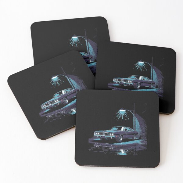 Item preview, 1969 Charger RT Dark Alley Retro Muscle Car Art designed and sold by TheArtOfCar.