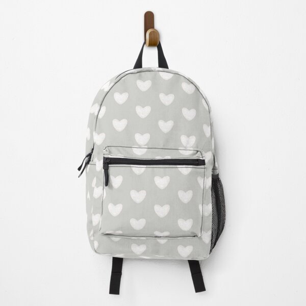 Item preview, Soft Sage Grey Aura Hearts – Minimalist Neutral Pattern Main Tag designed and sold by CaramelCo.