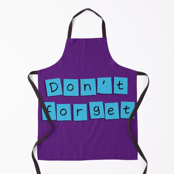 Item preview, "Don't forget" text on a small sticky note! - Blue designed and sold by Alan-David.