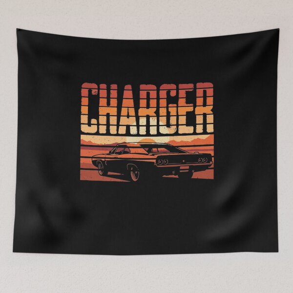Item preview, 1969 Charger Retro Desert Muscle Car Graphic Tee designed and sold by TheArtOfCar.