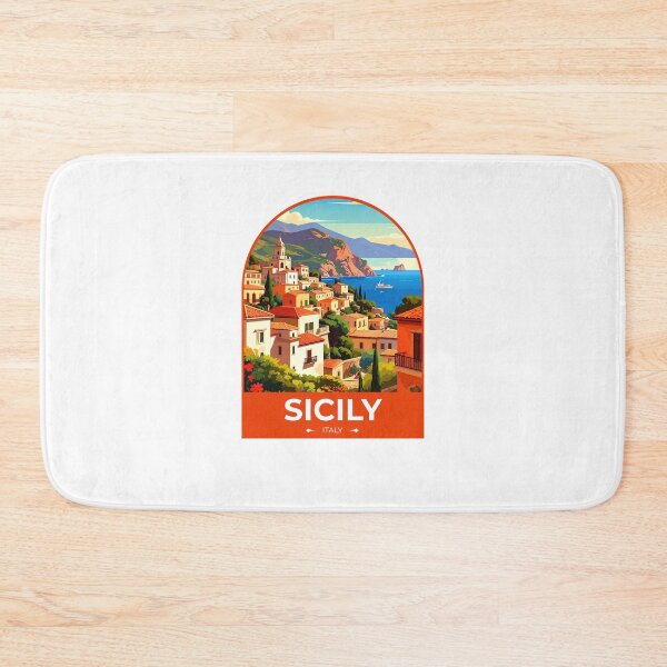 Item preview, Sicily Italy Travel Sticker designed and sold by TulipaGraphics.