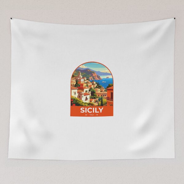 Item preview, Sicily Italy Travel Sticker designed and sold by TulipaGraphics.