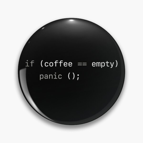 Item preview, If Coffee Empty – Panic() White designed and sold by CtrlAltLaugh.