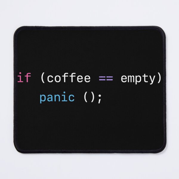 Item preview, If Coffee Empty – Panic() White Color designed and sold by CtrlAltLaugh.