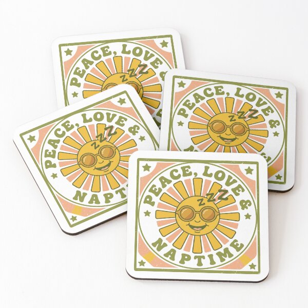 Item preview, Retro Groovy Sun: Peace, Love & Naptime Emblem designed and sold by Peter Veselinović.